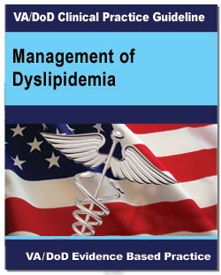 Image of the cover of the VA/DoD Clinical Practice Guideline Management of Dyslipidemia